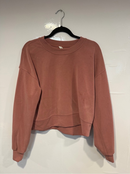 lululemon athletica Tops - Pink lululemon cropped softstreme crewneck sweatshirt